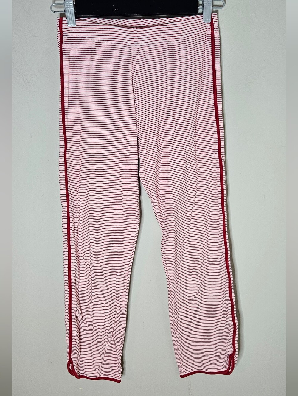 Lake Pajama Bottoms Red Stripe Piping Pima Cotton Women's XS